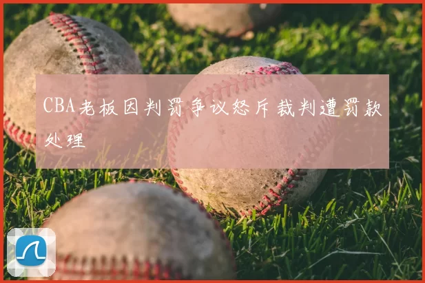 CBA老板因判罚争议怒斥裁判遭罚款处理