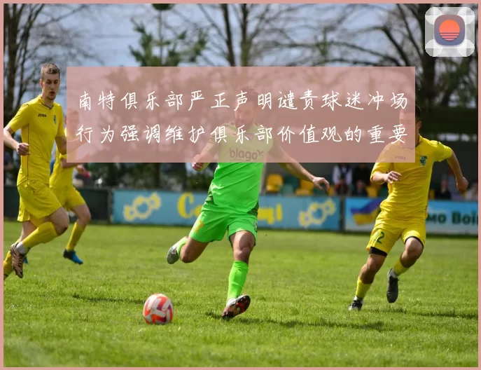 南特俱乐部严正声明谴责球迷冲场行为强调维护俱乐部价值观的重要性
